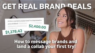 How To ACTUALLY Get Brand Deals On Instagram | Messaging Brands As A NEW Creator