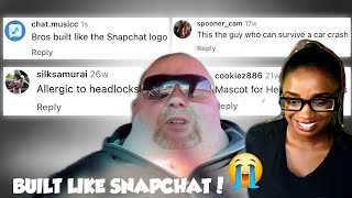 😂 Chat Music...Bro's built like the Snapchat logo