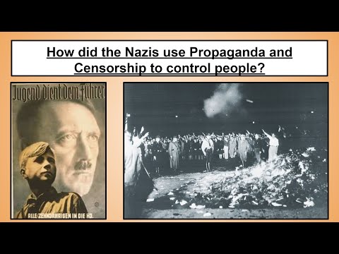 How did the Nazis use propaganda and censorship to control people?