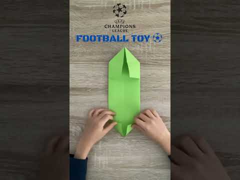 FOOTBALL TOY ORIGAMI ANTISTRESS TUTORIAL | DIY UEFA CHAMPIONS LEAGUE #shorts #diy #craft #football