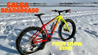 Salsa Beargrease 2021 | First Fat Bike Snow Ride