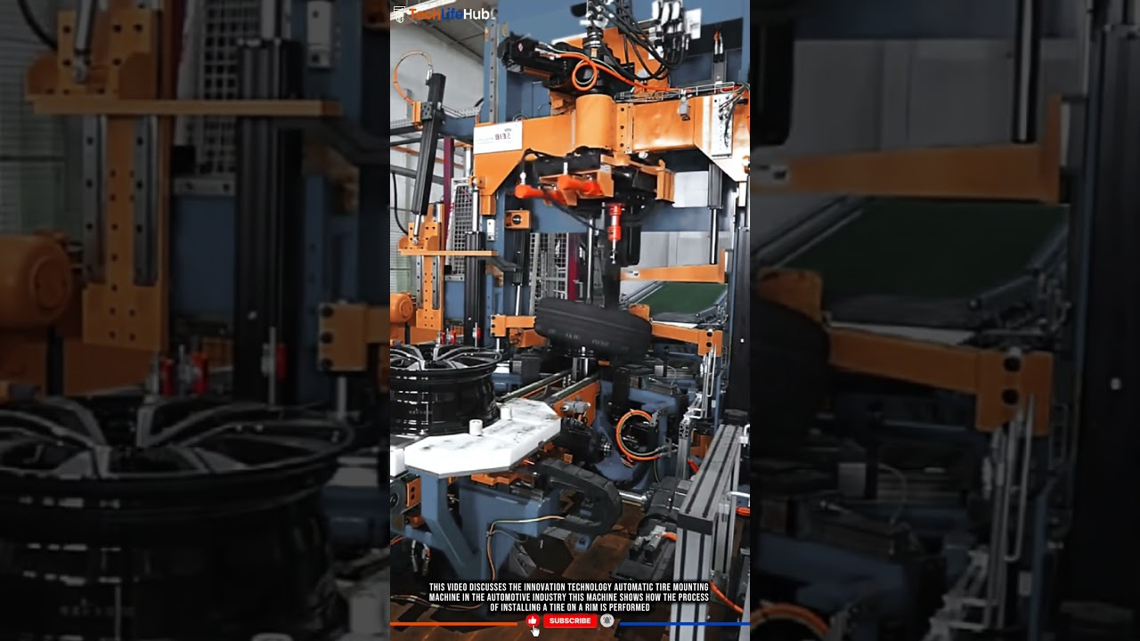 Innovation Technology Automatic Tire Mounting Machine: Precision for the Automotive Industry #tech