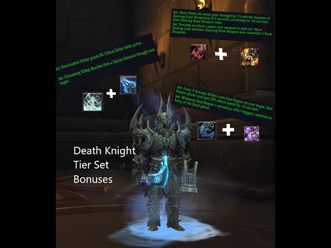 Death Knight Tier Set Bonuses - All Specs. Shadowlands 9.2