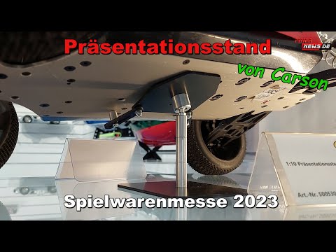 Cooler Präsentationsstand für RC Cars von Carson Modellsport - Fahrzeugstand