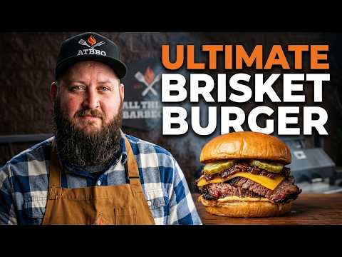 Smoked Texas Brisket Burger Recipe | BBQ Patty with Bark & Smoke Ring