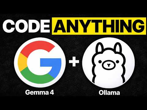 Video Thumbnail: Gemma 4 + Ollama Coding Agents Are INSANE