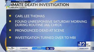 Claiborne County inmate found dead in jail cell on Saturday