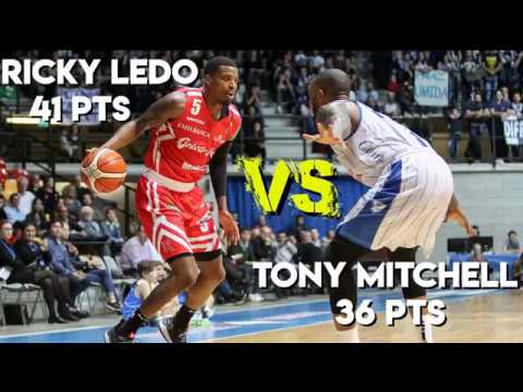 Ricky Ledo (41pts) vs Tony Mitchell (36pts)  | Full Highlights Reggio Emilia vs Cantu