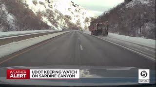 UDOT snowplows prepared for intense snow in Sardine Canyon