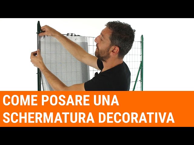 How to lay a decorative screening