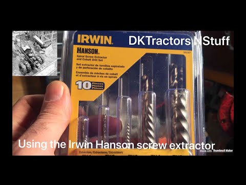 Broken bolt extraction with Irwin/Hanson screw Extractor (11117)