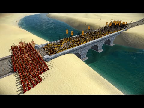 300 SPARTANS vs 3000 EGYPTIANS - Total War ROME REMASTERED