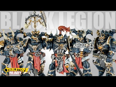 How to Paint Black Legion Chaos Space Marines for Warhammer 40,000