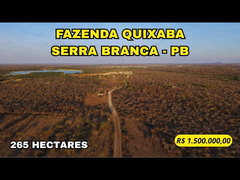 🌾 FAZENDA QUIXABA – APENAS 3 KM DE SERRA BRANCA E AÇUDE COM 8 HECTARES DE LÂMINA D’ÁGUA 🌾