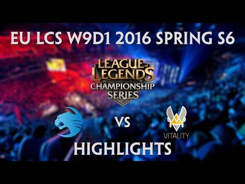 Roccat vs Vitality Highlights EU LCS W9D1 Spring 2016 S6