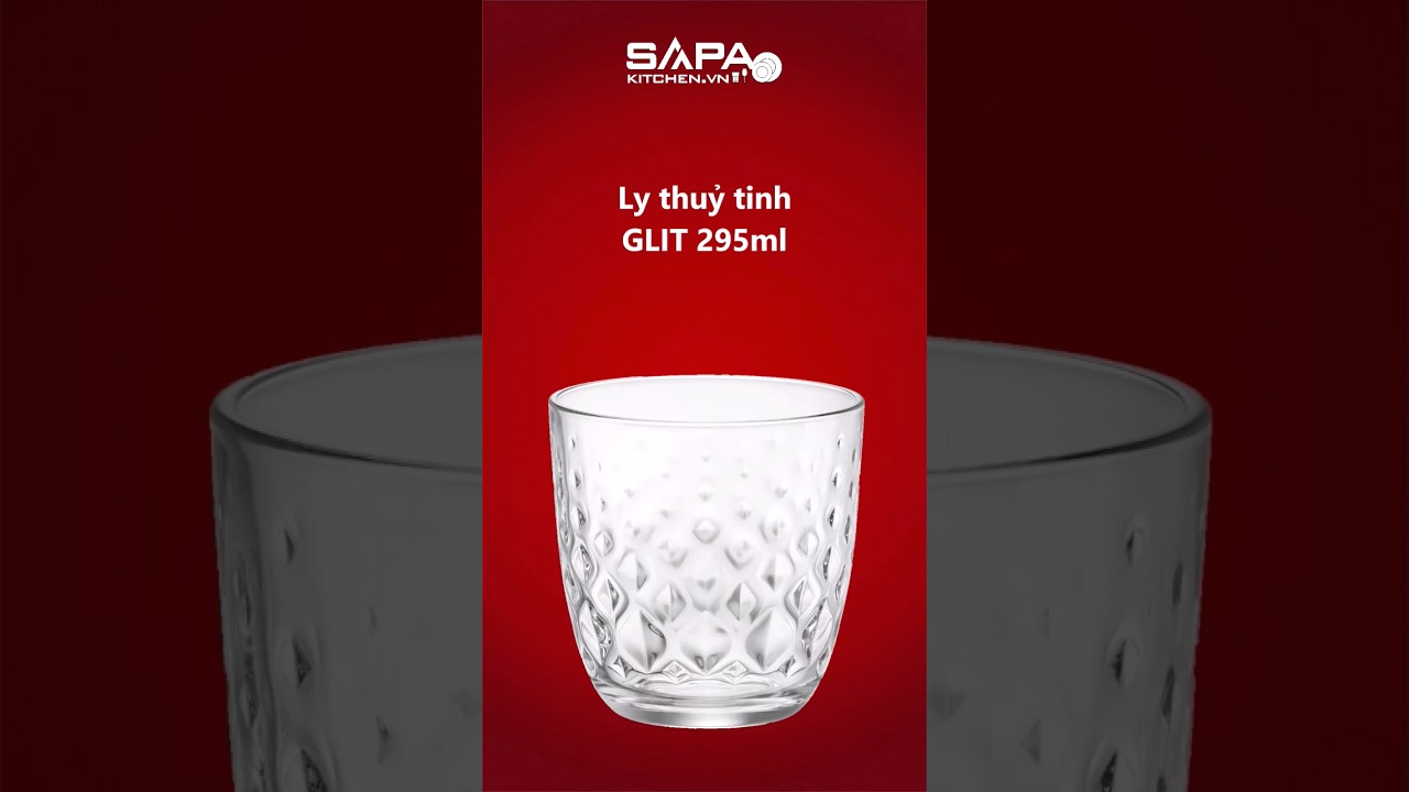 Combo 6 ly thủy tinh Glit 29.5cl