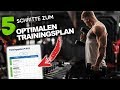 SO erstellst du DEINEN OPTIMALEN TRAININGSPLAN in 5 Schritten