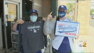 Stores Sell Out As Dodger Fans Line Up To Get World Series Gear