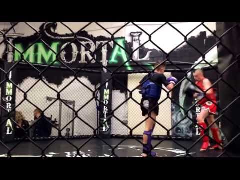 Dylan O'donnell of Muay Thai inc fighting at the south of the uk open Celtic challenge 2014