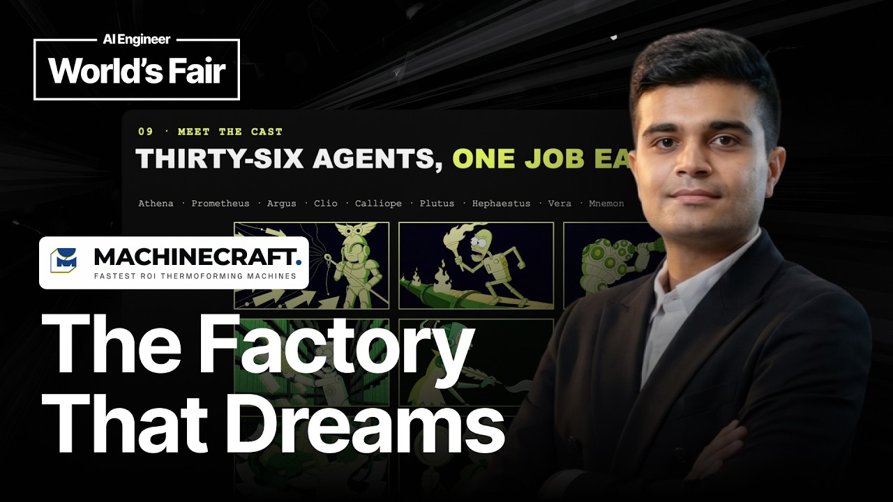 Machinecraft's Rushabh Doshi on Building a 36-Agent AI - AI Engineer