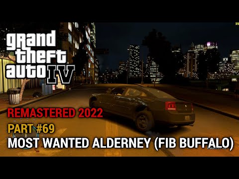 GTA 4 Remastered 2022 Part 69 - Most Wanted Alderney with FIB Buffalo (10x Criminals)