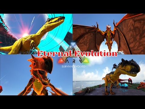 Ark: Eternal -  Raptor to Allosaurus Evolution & Prime Wyvern to The Unknown Power Wyvern
