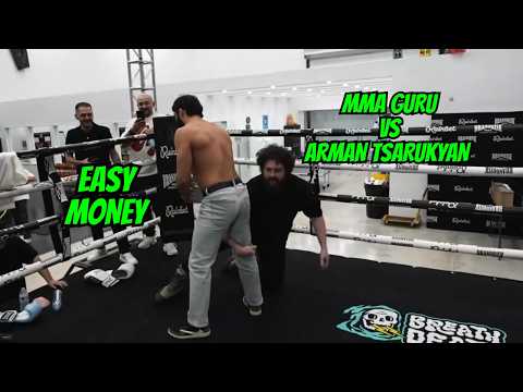 MMA GURU Grapples Arman Tsarukyan at Adin Ross's wharehouse
