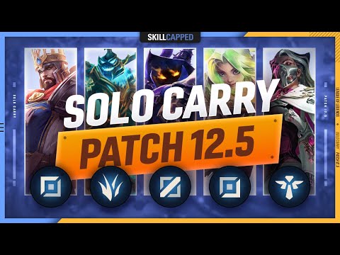 3 BEST SOLO CARRY Champions for EVERY ROLE in PATCH 12.5 - League of Legends