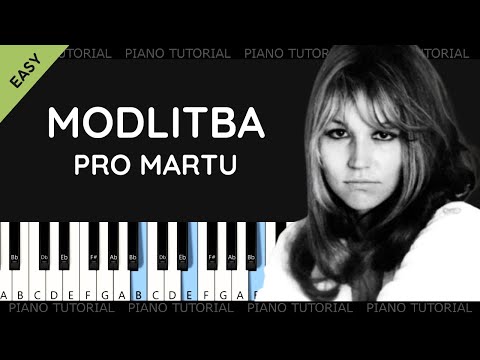 Marta Kubišová - Modlitba pro Martu (piano tutorial ????)