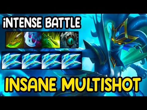 INTENSE BATTLE [ Medusa ] INSANE MULTISHOT - CRAZY CARRY TEAM FIGHT - DOTA 2 GAMEPLAY