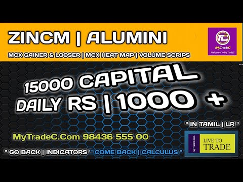 15 K CAPITAL DAILY 1 K IN TAMIL ( ZINCM , ALUMINI ) MyTradeC.Com | Education | Lr.