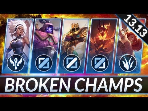 3 BROKEN Champions for EVERY ROLE RIGHT NOW - CHAMPS to MAIN for FREE LP - LoL Guide (Patch 13.13)
