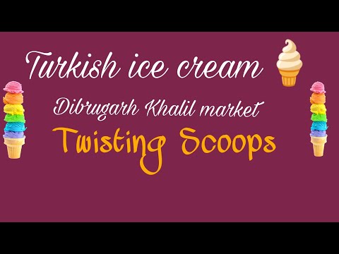 Turkish ice- cream yummy😋 #twistingscoops