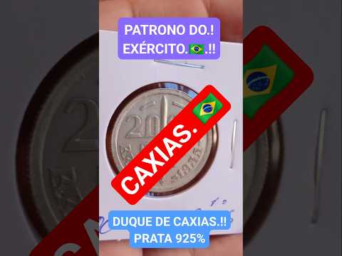 2000 RÉIS ANO 1935. DUQUE DE CAXIAS PATRONO DO EXÉRCITO BRASILEIRO. #moedas #coin #foyou #money #num