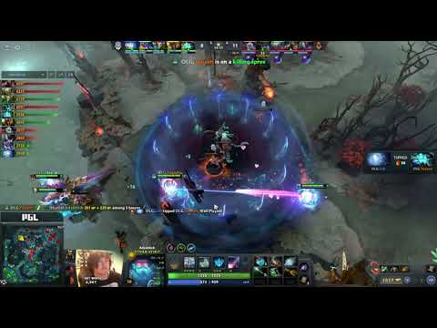 TAAAAPSEN bullying OD with arcane rune Storm Spirit into Ceb relocate save & re-engage