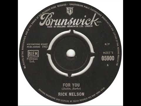 UK New Entry 1964 (22) Rick Nelson - For You