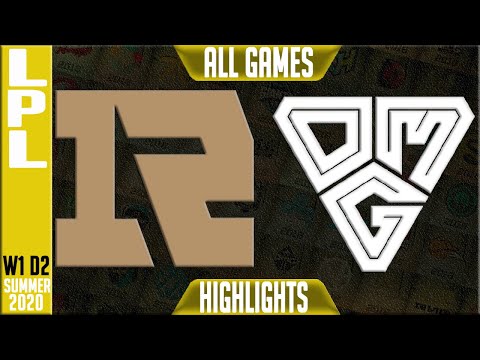 RNG vs OMG Highlights ALL GAMES | LPL Summer 2020 W1D2 | Royal Never Give Up vs Oh My God