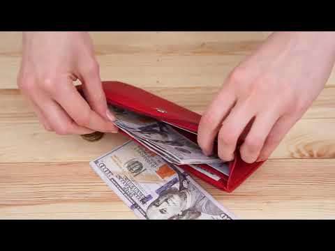 Тонкий гаманець жіночий червоний зі шкіри ST Leather (арт 119330)