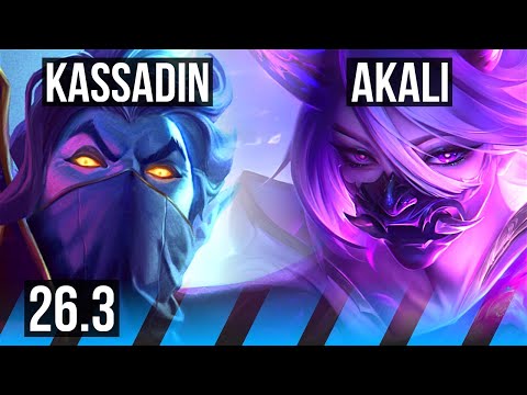 KASSADIN vs AKALI (MID) | Perfect KDA: 12/0/3 | EUW Master | 26.3