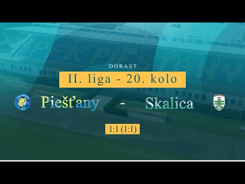 II. liga - 20. kolo Starší dorast U19: Piešťany - Skalica 1:1 (1:1)