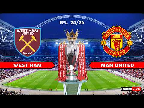 WEST HAM vs MANCHESTER UNITED - Premier League 25/26 | Full Match All Goals | Simulation PES