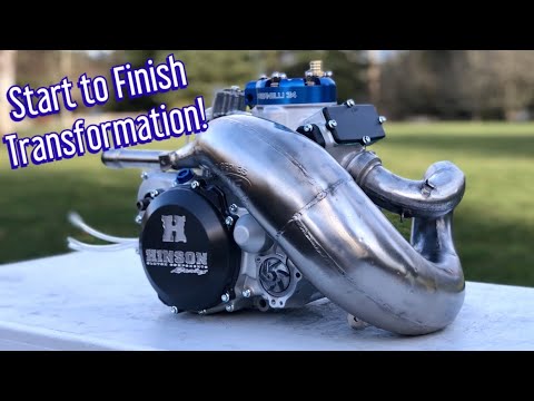 Epic Timelapse of a YZ250 Two Stroke Engine Build!