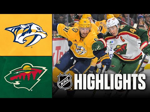NHL Highlights | Predators vs. Wild | November 04, 2025
