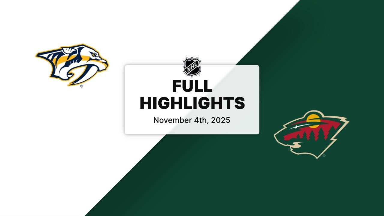 NHL Highlights | Predators vs. Wild | November 04, 2025