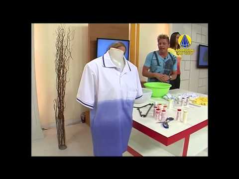 Caio Von Vogt (Programa Santa Receita) Aprenda a customizar roupas com a técnica degradê