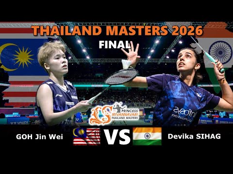FINALE‼️GOH Jin Wei gegen Devika SIHAG | Thailand Masters 2026 Badminton