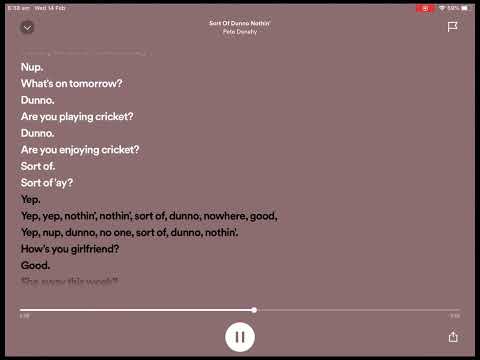 Sort of dunno nothing