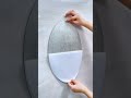 Oval Shape Sticker Mirror