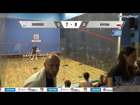 Marcin Sikorski - Leon Krysiak BETARD Indywidualne Mistrzostwa Polski w Squasha 2023