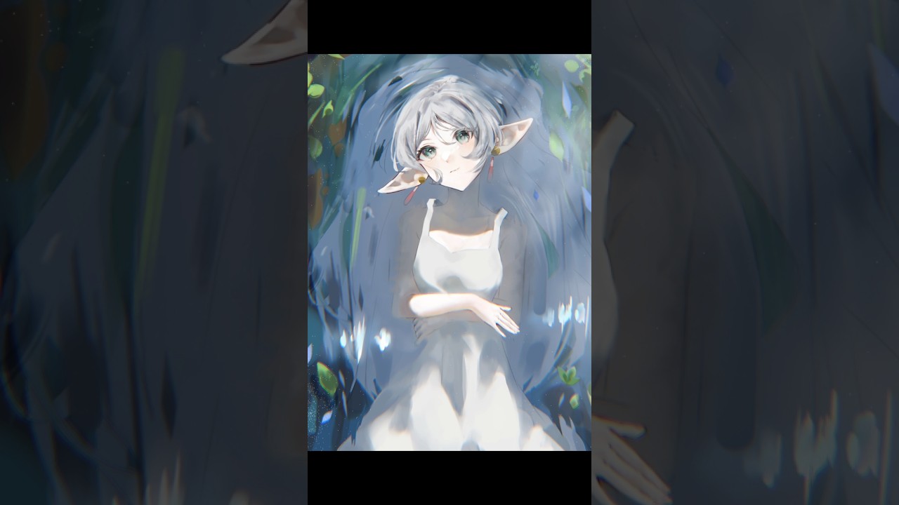 【透明感の出る絵の描き方】#イラストメイキング #葬送のフリーレン#透明感